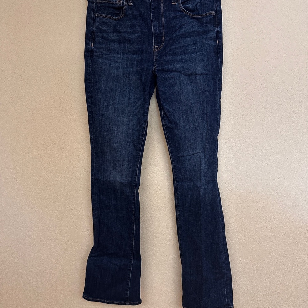American Eagle Dark Blue Skinny Kick Jeans